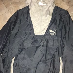 Puma three quarter zip up hoodie size medium